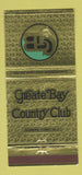 Matchbook Cover - Greate Bay Country Club Somers Point NJ 30 Strike