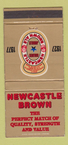 Matchbook Cover - Newcastle Brown Ale Beer 1977 UK 30 Strike