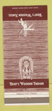 Matchbook Cover - Bert's Wooden Indian Angel Beaver PA 30 Strike