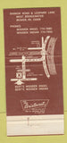 Matchbook Cover - Bert's Wooden Indian Angel Beaver PA 30 Strike