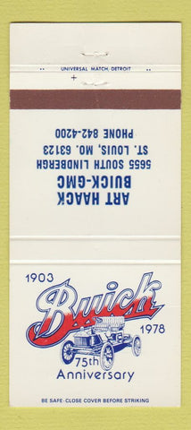 Matchbook Cover - Art Haack Buick GMC 1978 St Louis MO 30 Strike