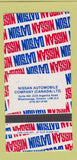 Matchbook Cover - Nissan Auto Company Mississauga ON 30 Strike