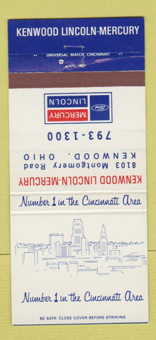 Matchbook Cover - Kenwood Lincoln Mercury Kenwood OH 30 Strike