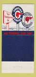 Matchbook Cover - 1954 Pontiac Central Maine Motors Waterville ME 30 Strike