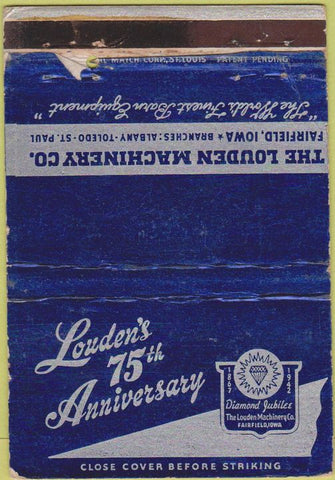 Matchbook Cover - Laouden Machinery Fairfield OH WEAR 1942 40 Strike