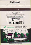Matchbook Cover - The Hideout Mount Laurel NJ 40 Strike