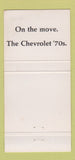 Matchbook Cover - Lefever Bros Chevrolet Dillsburg PA 30 Strike