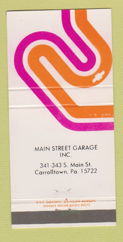 Matchbook Cover - Main Street Chevrolet Carrolltown PA 30 Strike