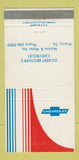 Matchbook Cover - Gilbert Brothers Chevrolet Muncy PA 30 Strike