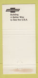 Matchbook Cover - Gilbert Brothers Chevrolet Muncy PA 30 Strike
