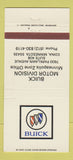 Matchbook Cover - Buick Motor Division Minneapolis MN Edina 30 Strike