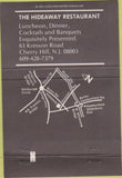 Matchbook Cover - Hideaway Cherry Hill NJ 40 Strike