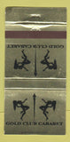 Matchbook Cover - Gold Club Cabaret Strip Club girlie WEAR 30 Strike