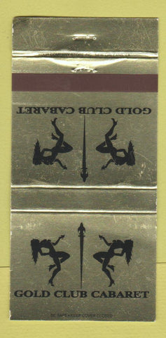 Matchbook Cover - Gold Club Cabaret Strip Club girlie WEAR 30 Strike