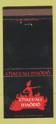 Matchbook Cover - Chateau Madrid Lexington Hotel New York City 30 Strike