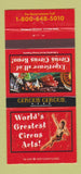 Matchbook Cover - Circus Circus Casino Las Vegas NV girlie 30 Strike