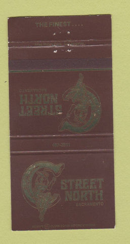 Matchbook Cover - C Street North Sacramento CA girlie 30 Strike