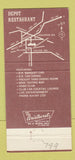 Matchbook Cover - Waukesha Western Railway Restaurant WI 30 Strike