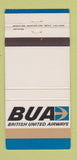 Matchbook Cover - British United Airways Airline 30 Strike