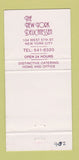 Matchbook Cover - New York City Deli girlie 30 Strike