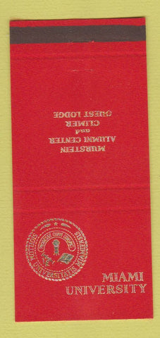 Matchbook Cover - Miami University Student Union Oxford OH 30 Strike