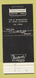 Matchbook Cover Velvet Swing St Louis MO Downtowner Motor Inns girlie 30 Strike