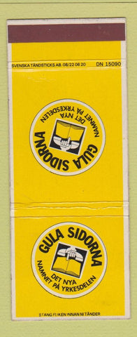 Matchbook Cover - Gula Sidorna Phone Book Sweden