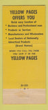 Matchbook Cover - Yellow Pages Phone Book Ohio Bell Telephone  30 Stick