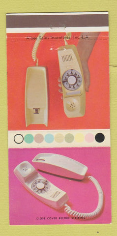 Matchbook Cover - Styleline Telephones GTE General Telephone 30 Strike