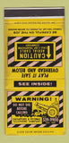 Matchbook Cover Call Before Digging Chesapeake Potomac Telephone WEAR 30 Strike