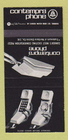 Matchbook Cover - Contempra Telephone Canada Bell SAMPLE 30 Strike