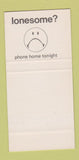 Matchbook Cover - Contempra Telephone Canada Bell SAMPLE 30 Strike