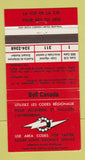 Matchbook Cover - Bell Canada Telephone Long Distance  30 Strike