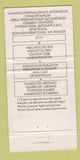 Matchbook Cover - Compania Telephone Spain WEAR 30 Strike