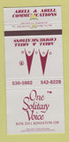 Matchbook Cover - Abell & Abell Commuications Kingston ON WORN 30 Strike