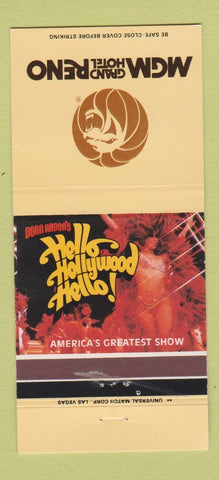 Matchbook Cover - MGM Grand Hotel Casino Reno NV 30 Strike