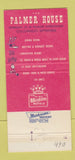 Matchbook Cover - Palmer House Colorado Springs 30 Strike