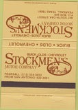 Matchbook Cover - Buick Oldsmobile Chevrolet Pearsall TX 40 Strike