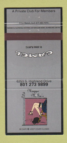 Matchbook Cover - Camel Cigarettes Maggie McGee's Club 30 Strike