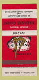 Matchbook Cover - Barbary Coast Hoyt Hotel Portland OR 30 Strike