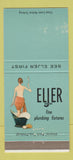 Matchbook Cover - Eljer Plumbing Fixtures girlie WEAR 30 Strike