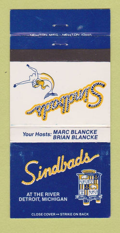 Matchbook Cover - Sindbads Detroit MI girlie WEAR 30 Strike