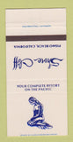 Matchbook Cover - Shore Cliff Pismo Beach CA girlie 30 Strike