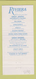 Matchbook Cover - Riviera Casino gilie Las Vegas NV 30 Strike