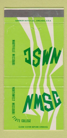 Matchbook Cover - Northwest Missouri State College Maryville MO 30 Strike