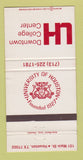 Matchbook Cover - University of Houston TX 30 Strike