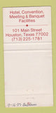 Matchbook Cover - University of Houston TX 30 Strike