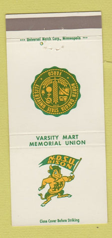 Matchbook Cover - North Dakota State University Bison Fargo ND 30 Strike