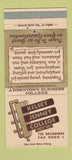 Matchbook Cover - Kelsey Jenney College San Diego CA 30 Strike