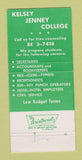 Matchbook Cover - Kelsey Jenney College San Diego CA 30 Strike